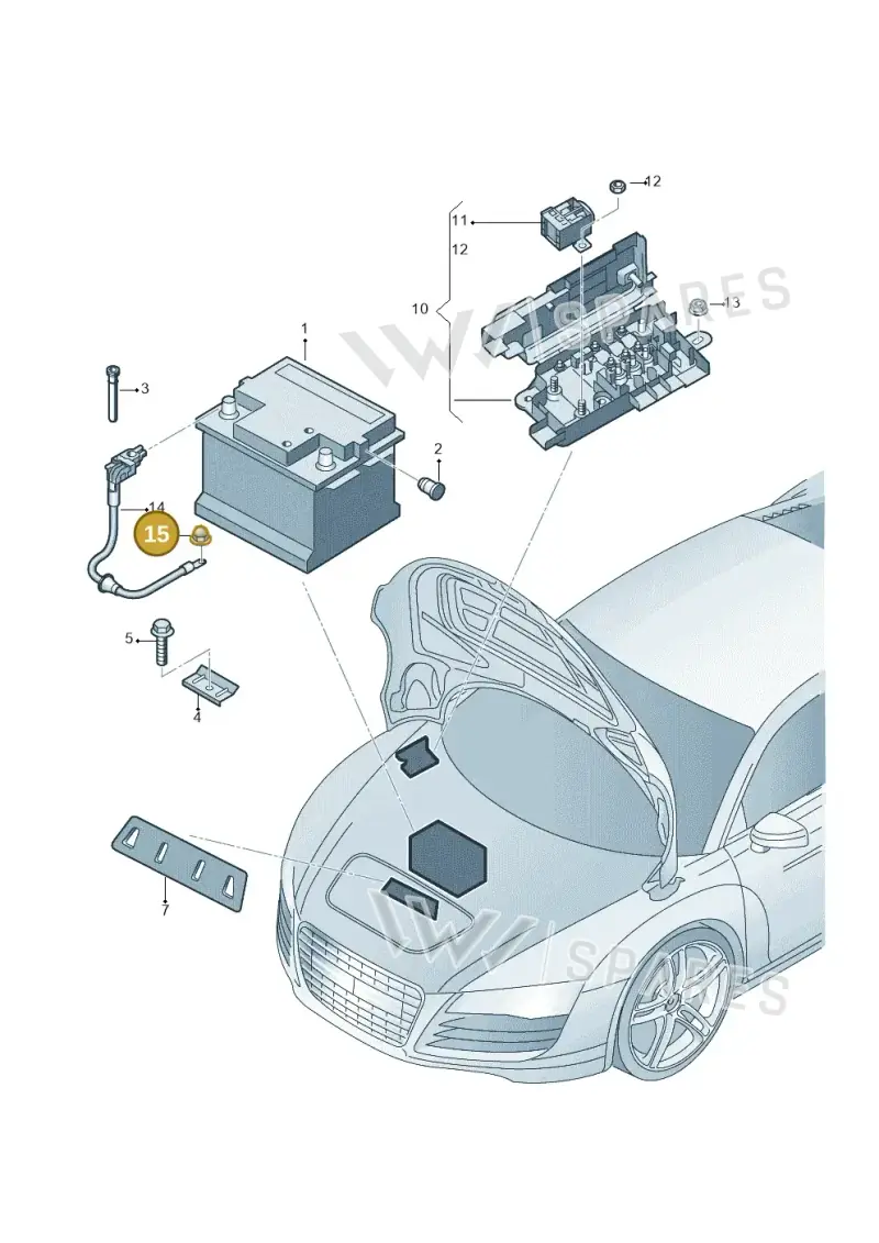 N90848003 — Audi R8                08> (2007-) diagram 618915000, position 15
