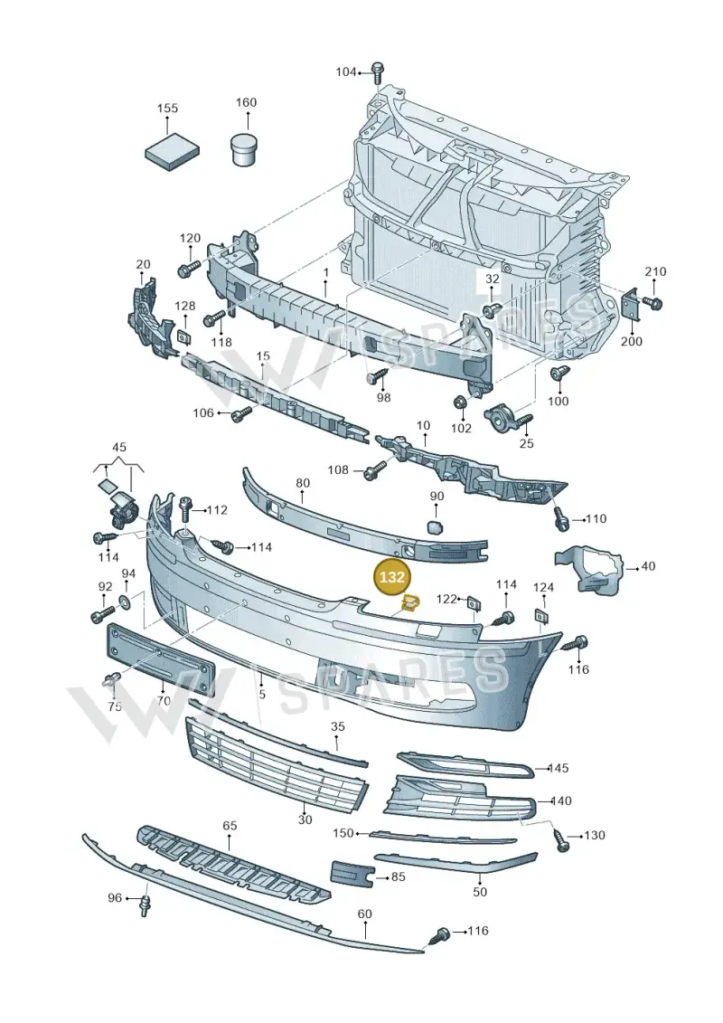 N90850701 — Volkswagen Phaeton 4motion (2010-2016) diagram 710807000, position 132