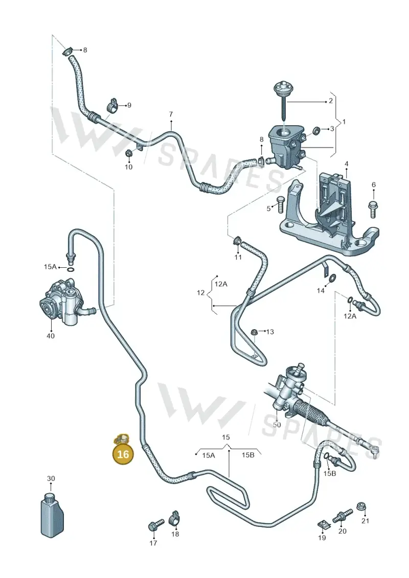 N90851001 — Volkswagen Beetle (2016-2019) diagram 691422500, position 16