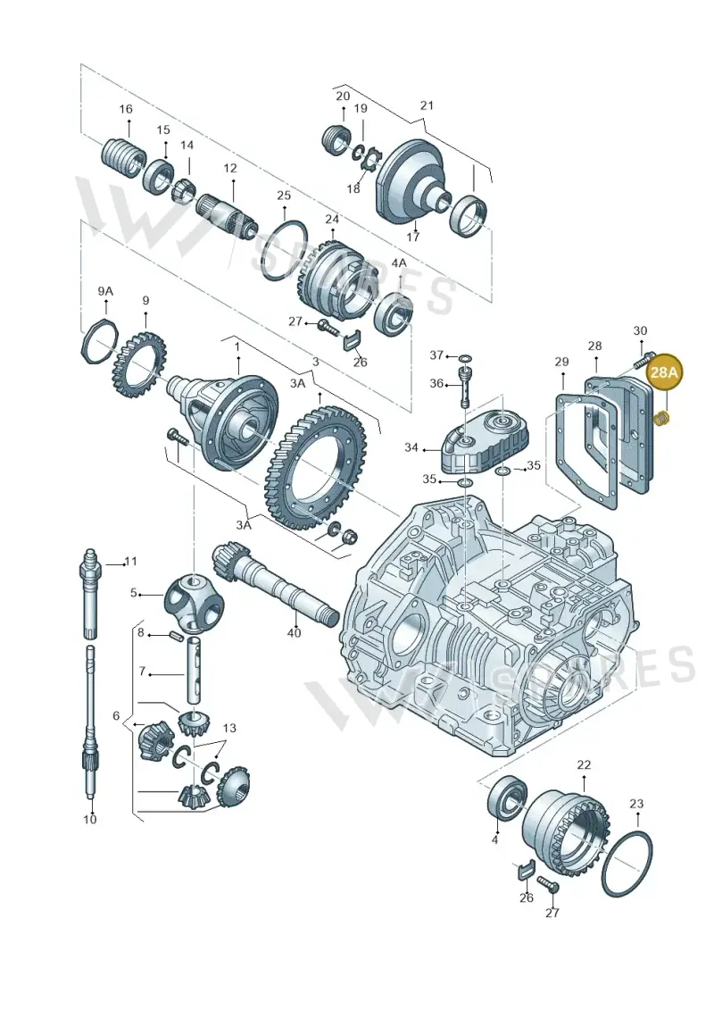 N90856005 — Volkswagen Jetta/Wagon (2002-2006) diagram 266409500, position 28A