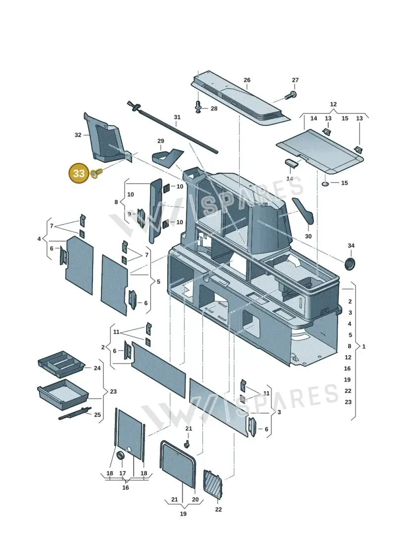 N90857202 — Volkswagen Multivan (2021-) diagram 7t0068000, position 33