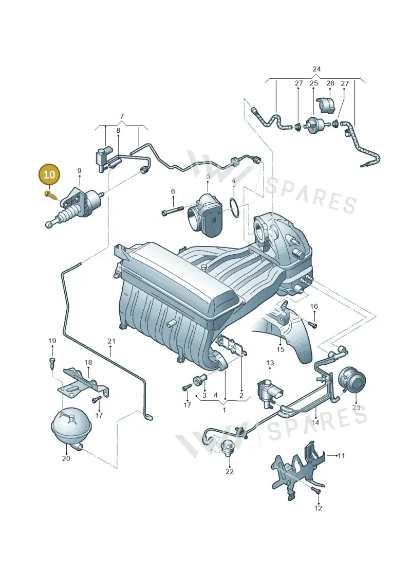 N90859901 — Volkswagen Transp. caravelle (2008-2009) diagram 410133800, position 10