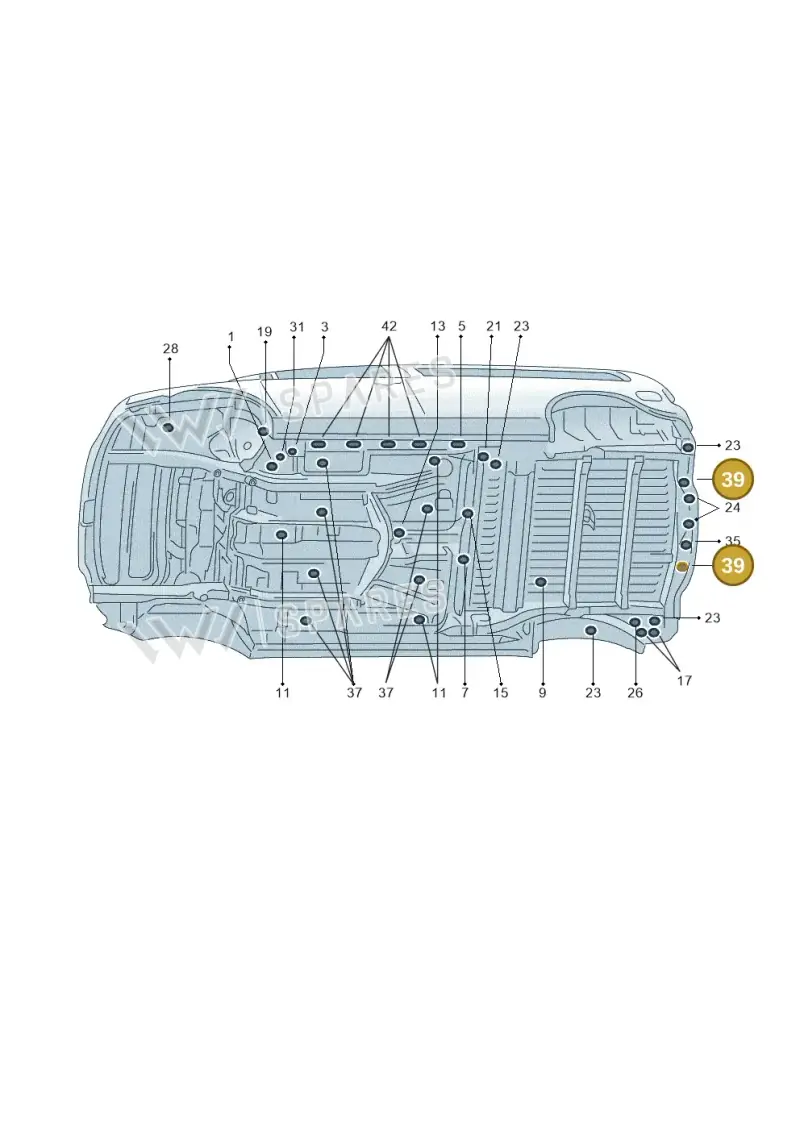 N90860901 — Volkswagen Caddy kombi (2015-2020) diagram 443803350, position 39