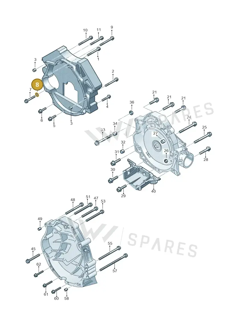 N90868902 — Volkswagen Phaeton 4motion (2010-2016) diagram 258300850, position 8