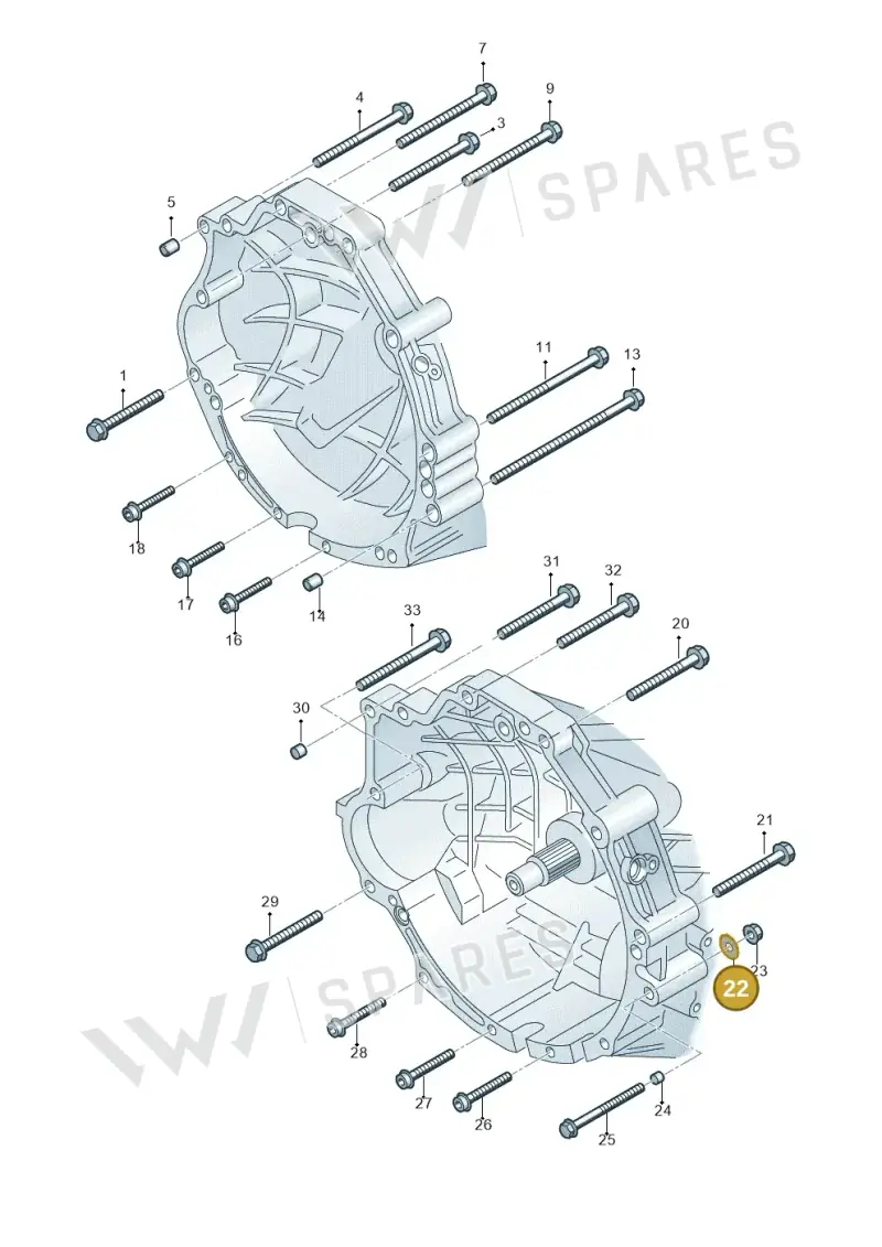 N90868902 — Audi A6 2.7 TDI (2008-2011) diagram 448300850, position 22