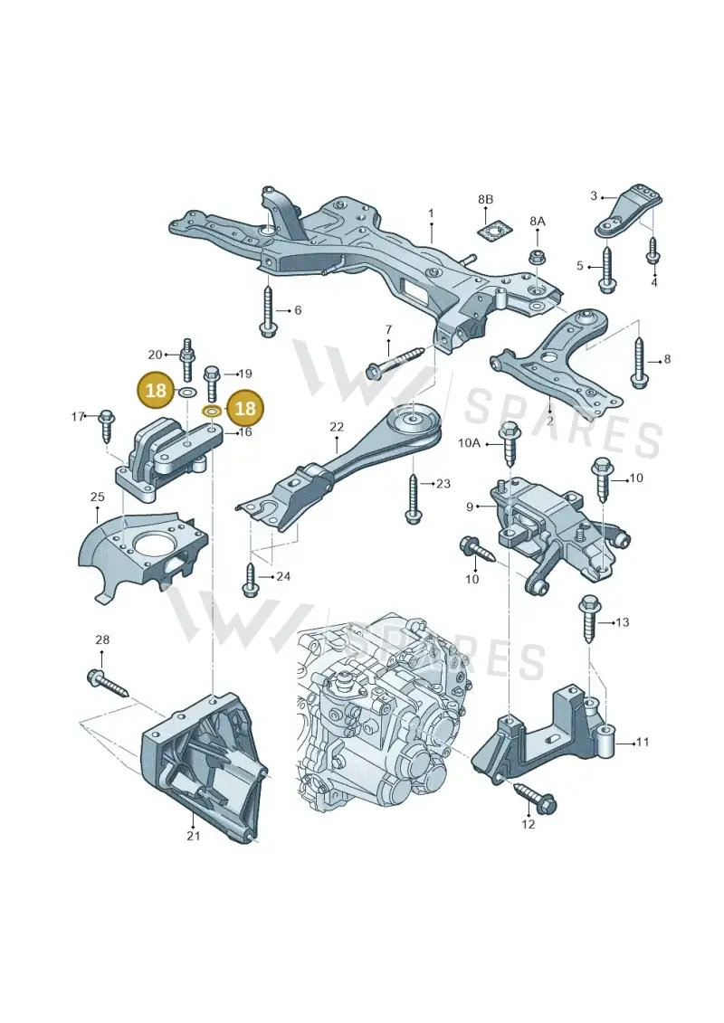 N90868902 — Volkswagen Polo (2012-2014) diagram 747199280, position 18