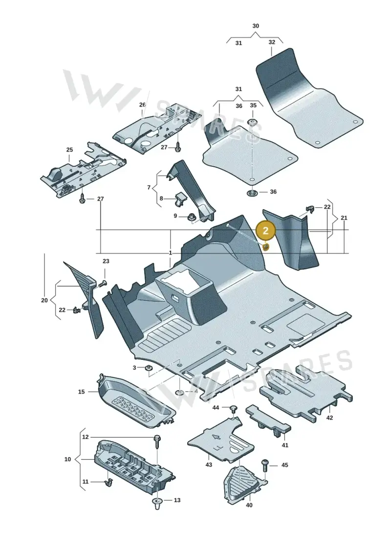 N90871301 — Volkswagen ID.Buzz (2022-) diagram 15a863000, position 2