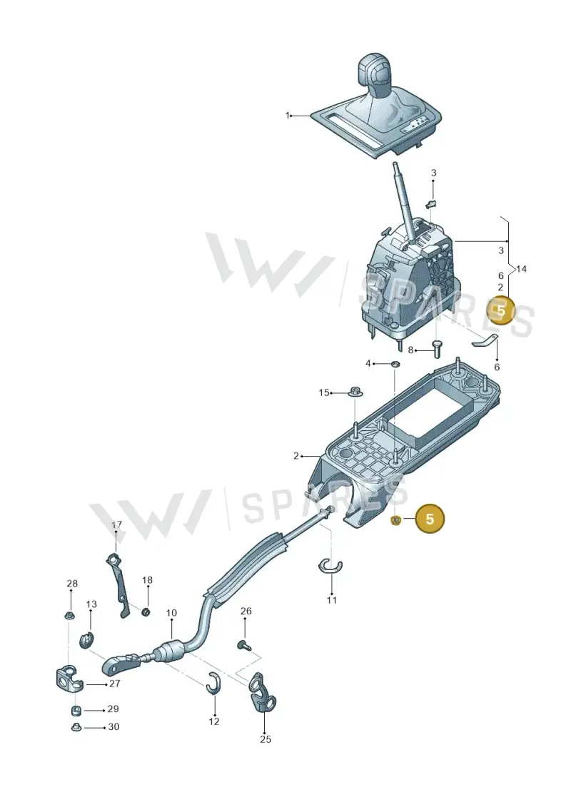 N90878602 — Volkswagen Jetta 2.0 (2015-2015) diagram 789713100, position 5