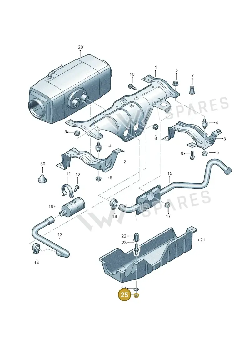 N90878602 — Volkswagen Single-cab transp. (2019-2024) diagram 862819550, position 25