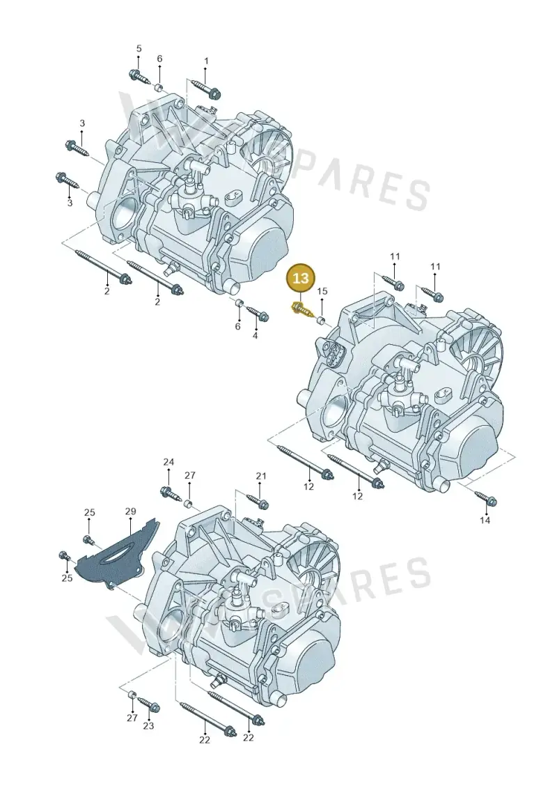 N90886802 — Volkswagen Jetta variant (2009-2014) diagram 225300710, position 13