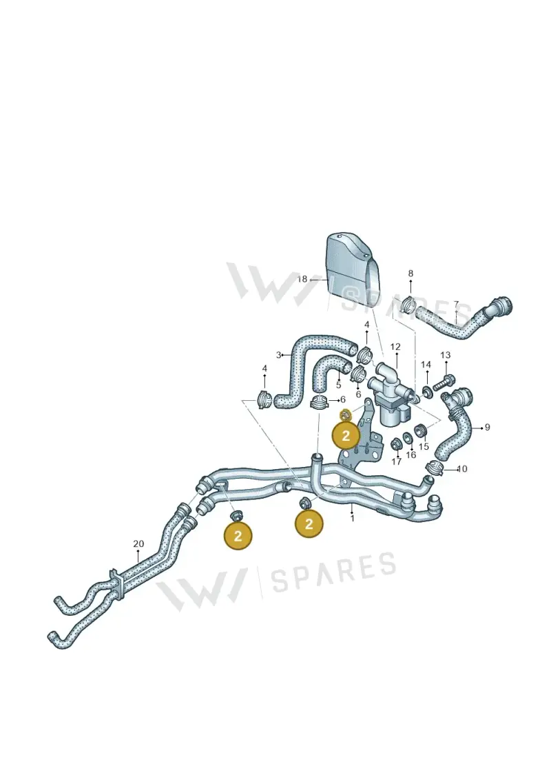 N90887704 — Volkswagen Caddy Maxi Kombi (2020-2024) diagram 869819800, position 2