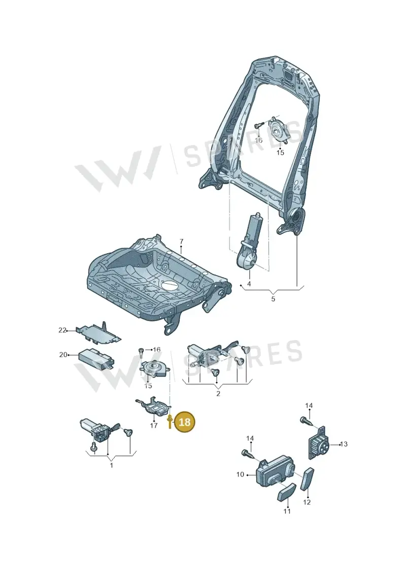 N90895102 — Audi RS6 Avant (2019-2025) diagram 435959200, position 18