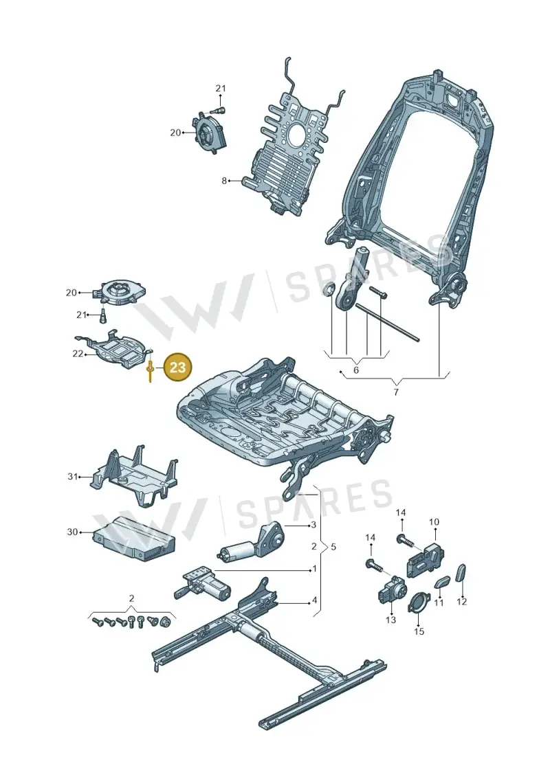 N90895102 — Audi Q8 (2018-2025) diagram 859959200, position 23