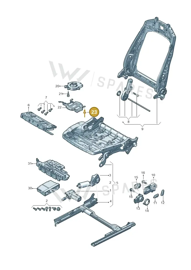 N90895102 — Audi Q7 (2015-2025) diagram 859959230, position 23
