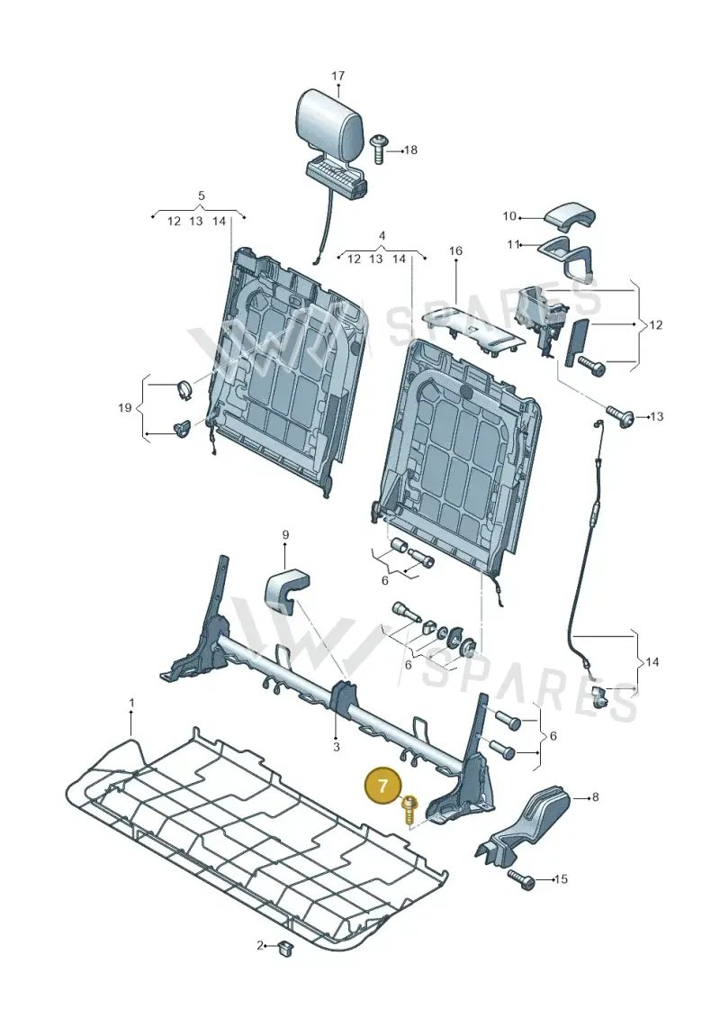 N90896703 — Audi Q7 qu. 3.0 TDI (2009-2015) diagram 493885000, position 7