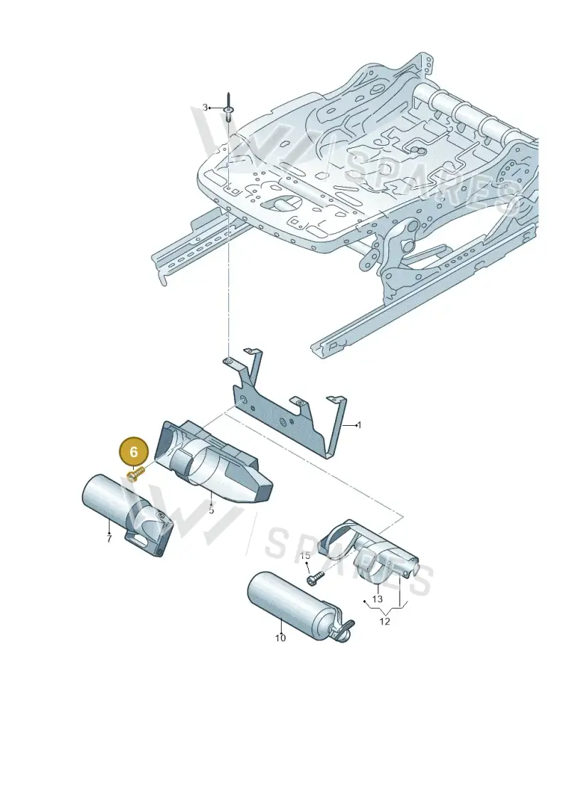 N90897308 — Volkswagen Tiguan 2.0 4Motion (2016-2024) diagram 884860250, position 6