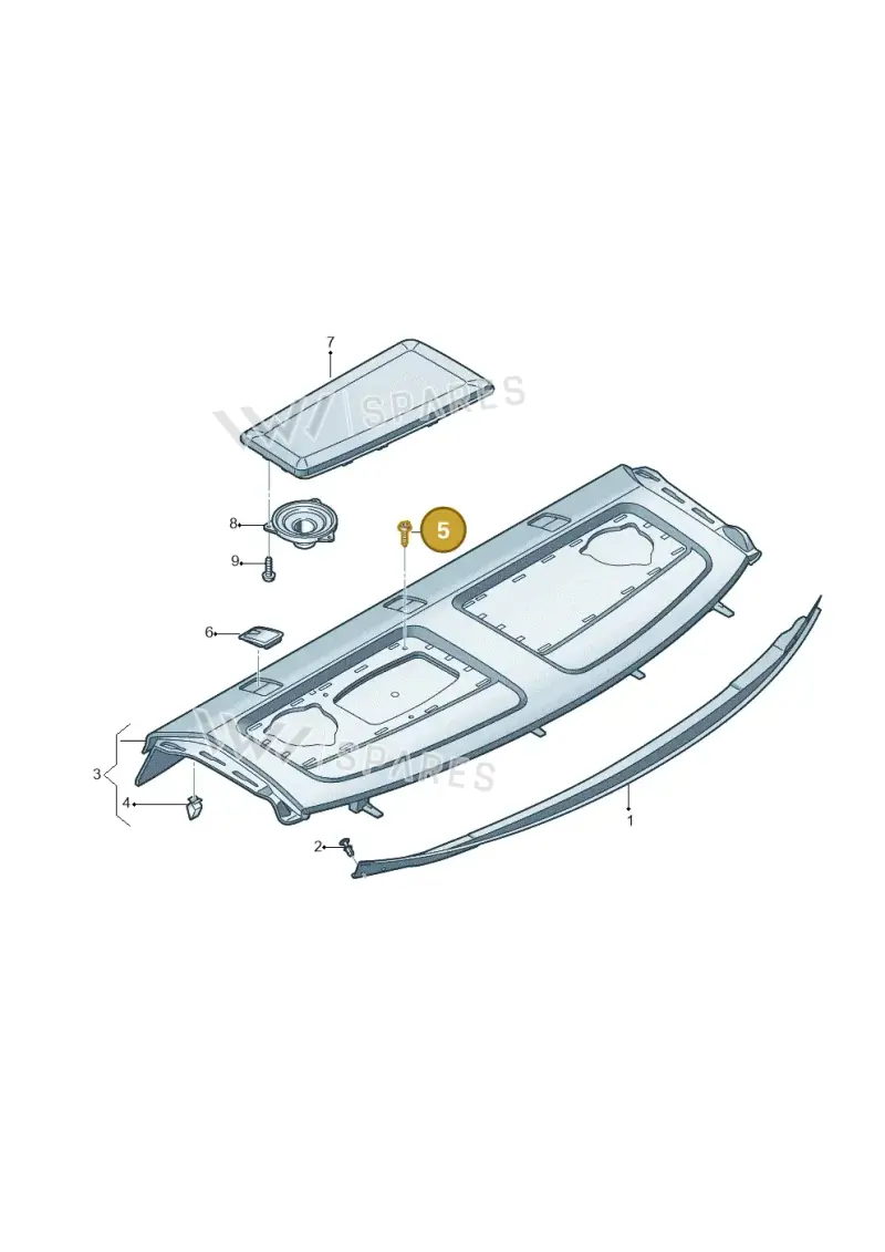 N90897402 — Audi RS3 Limousine (2017-2020) diagram 745863050, position 5