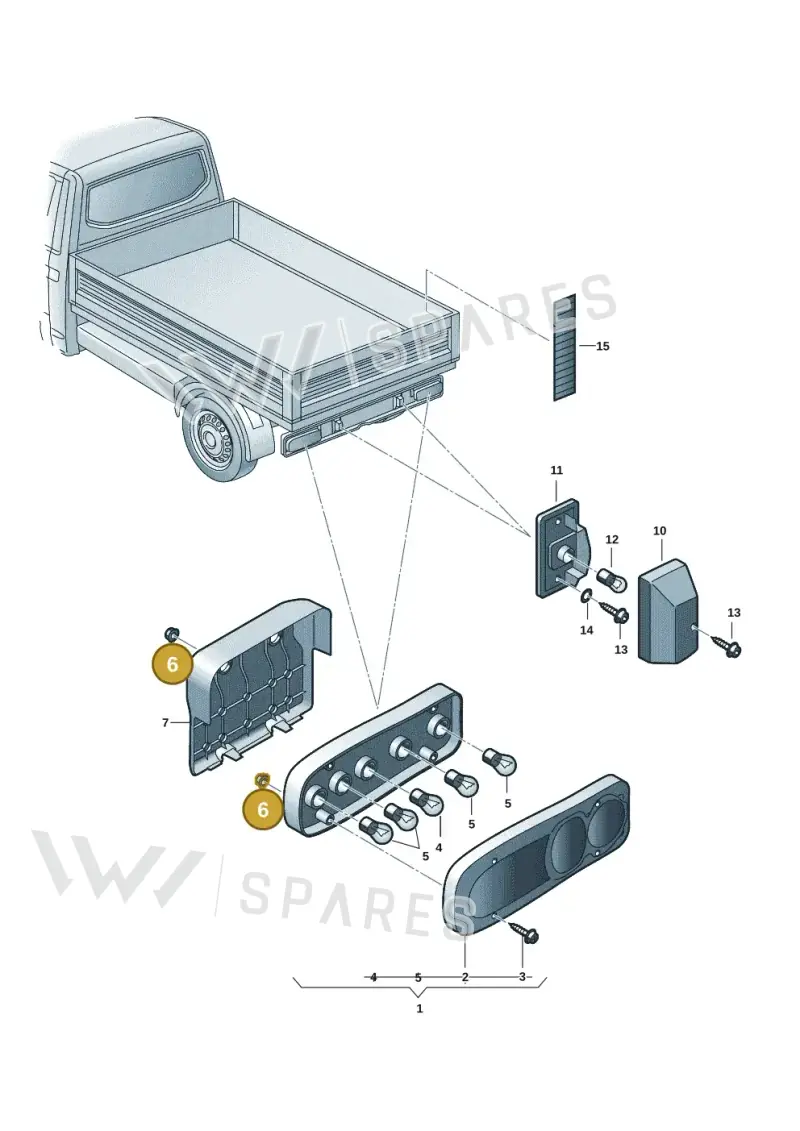 N90908302 — Volkswagen Single-cab transp. (2019-2024) diagram 7fp945000, position 6