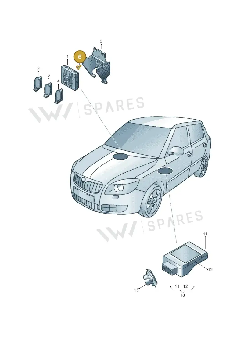N90917201 — Skoda Fabia (2014-2022) diagram 797937200, position 6