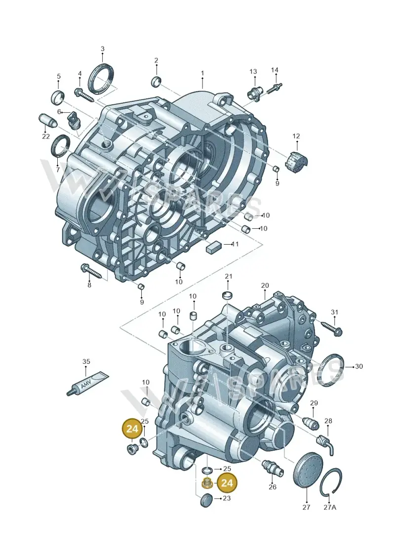 N90917801 — Volkswagen POLO (2005-) diagram 406301300, position 24
