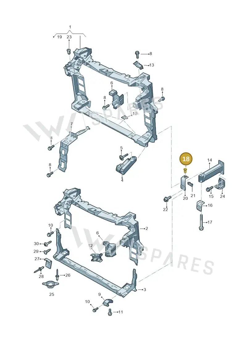 N90920302 — Volkswagen Touareg (2017-2023) diagram 439805050, position 18