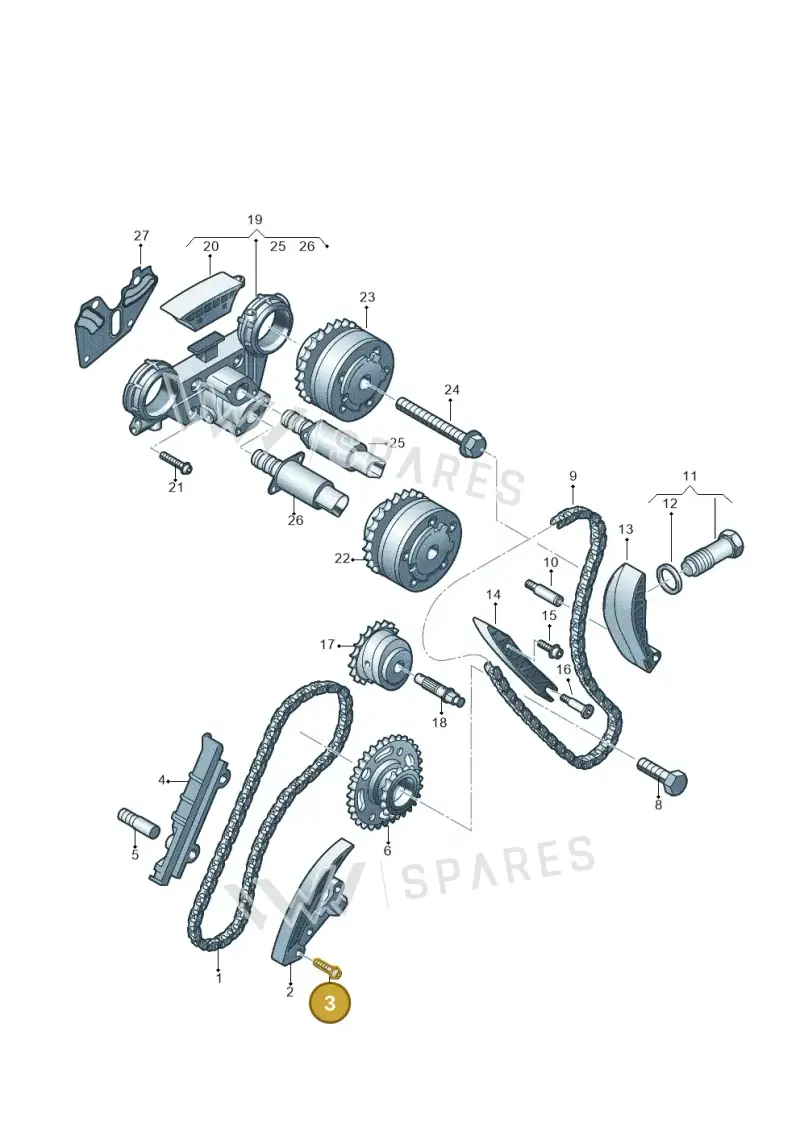 N90923801 — Volkswagen Touareg BlueMotion (2014-2018) diagram 710109600, position 3