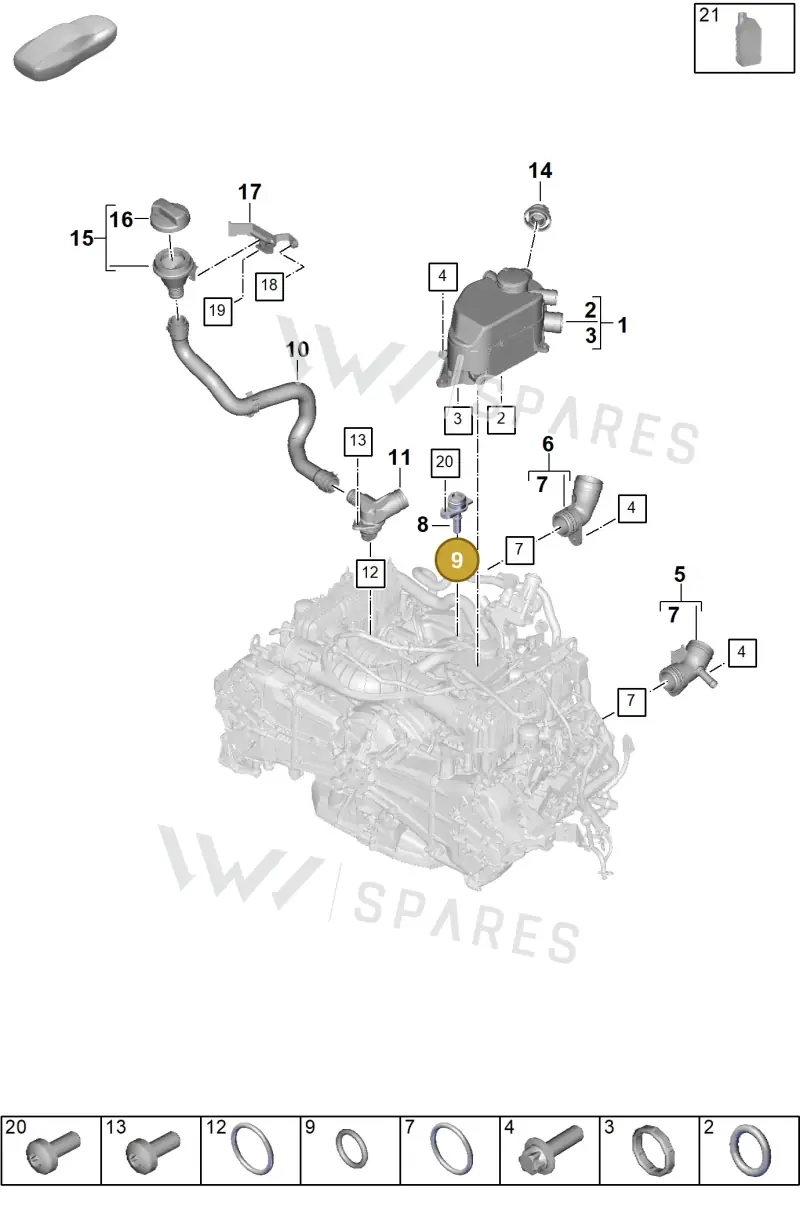 N90925002 — Porsche 911 (2024-2025) diagram p63104200, position 9