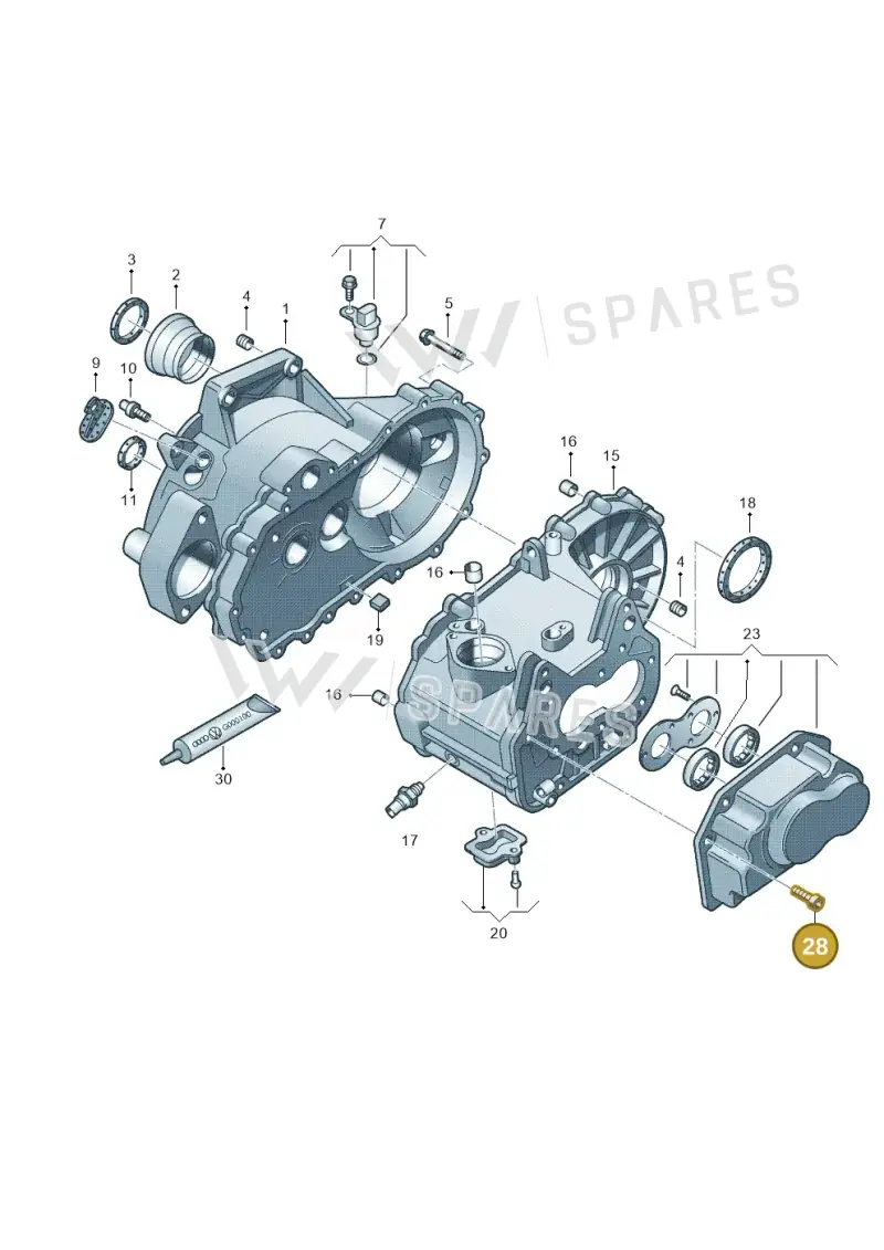N90929001 — Volkswagen LUPO/3L TDI (1998-2003) diagram 231301370, position 28