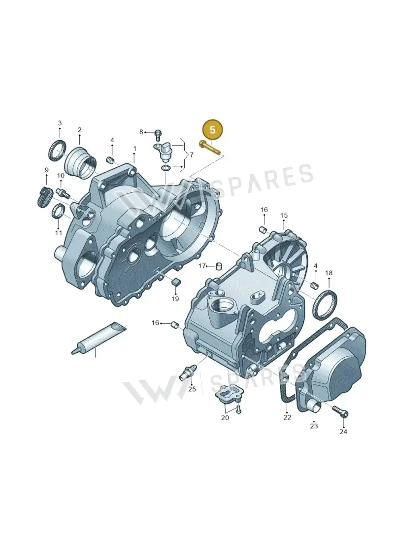 N90929101 — Volkswagen New Beetle Cabrio.     06> (2005-) diagram 225301330, position 5