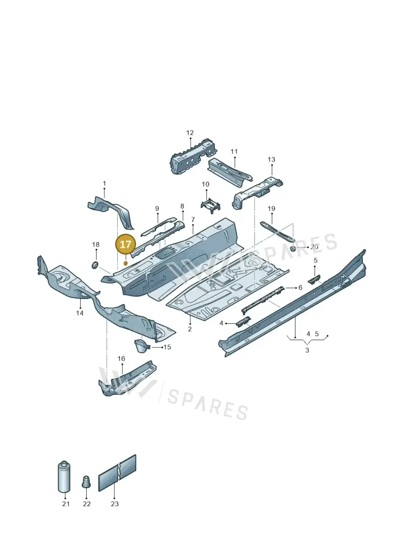 N90929304 — Volkswagen Taigo (2021-2024) diagram 835803050, position 17
