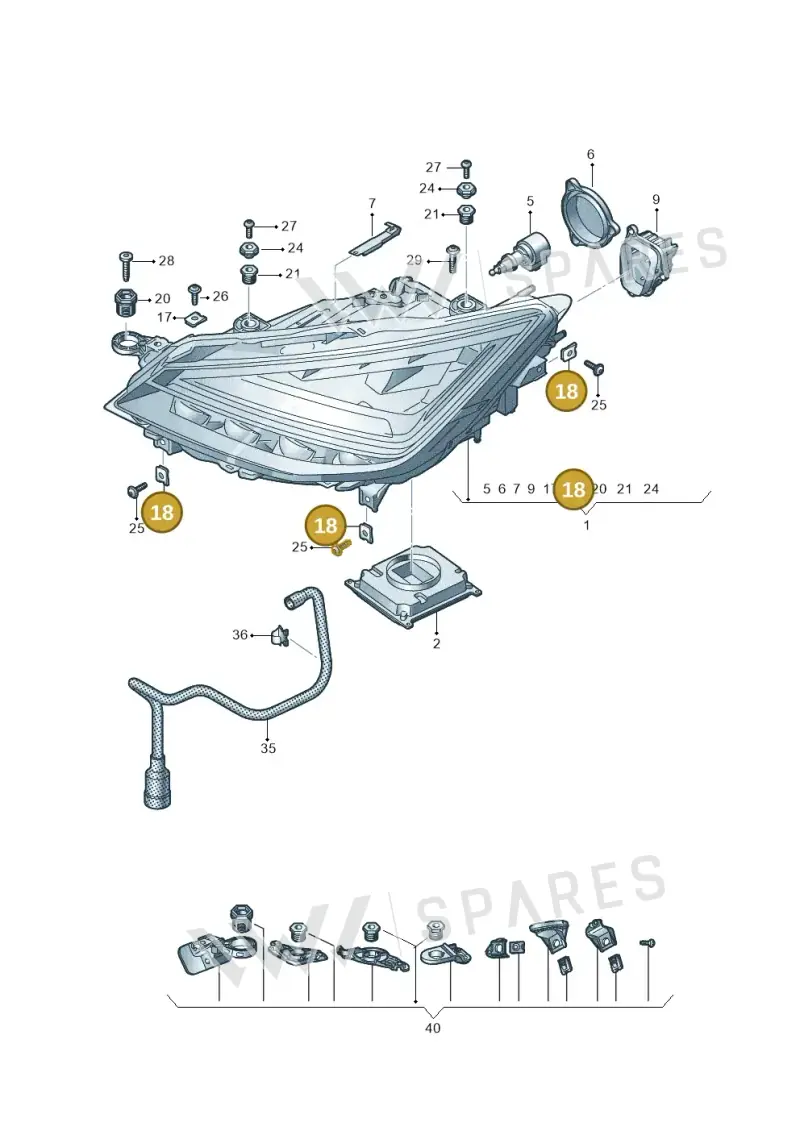 N90931301 — SEAT Arona (2017-) diagram 835941120, position 18