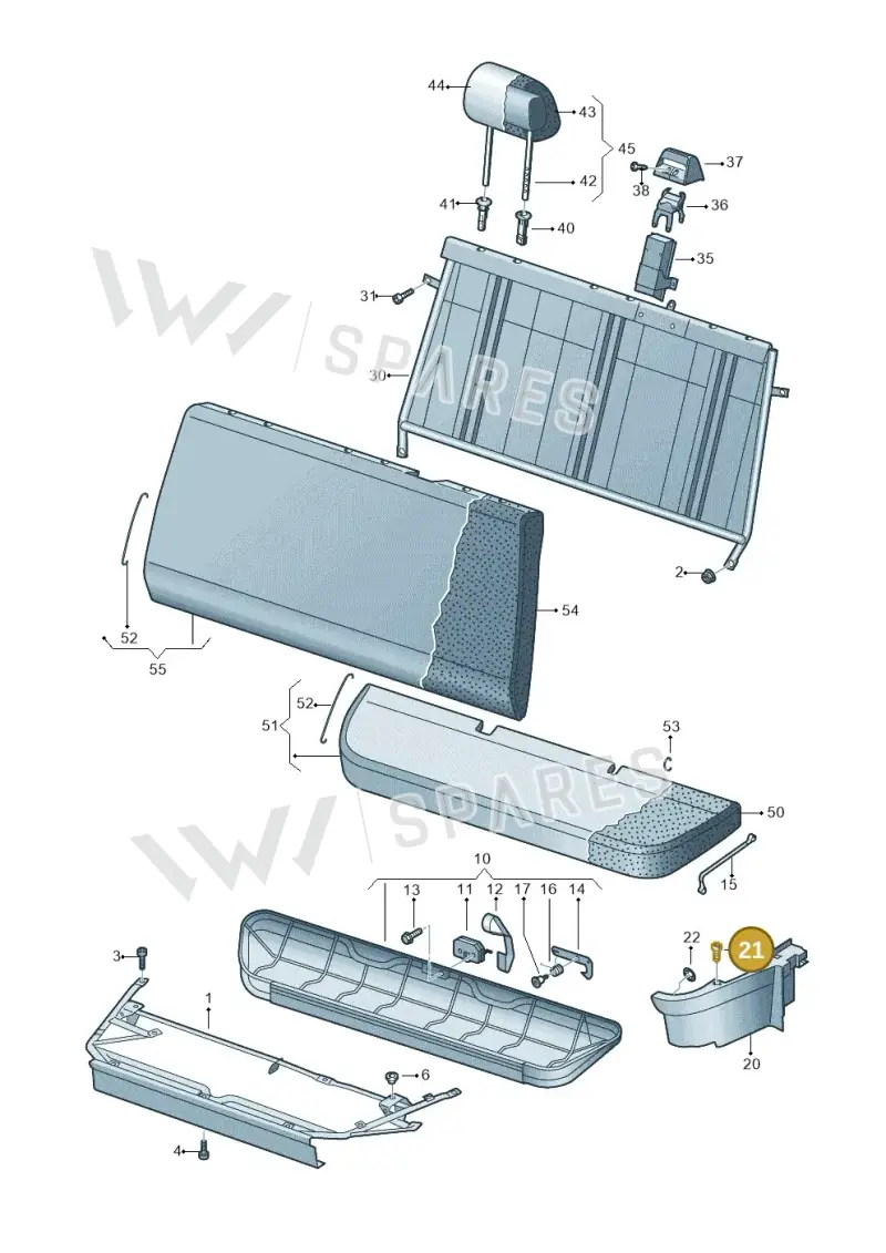 N90931401 — Volkswagen TRANSPORTER OFFEN      08 (2007-) diagram 411885500, position 21