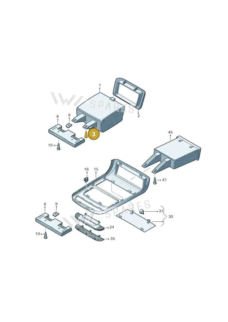 N90931401 — Volkswagen Single-cab transp. (2015-2019) diagram 862867500, position 3