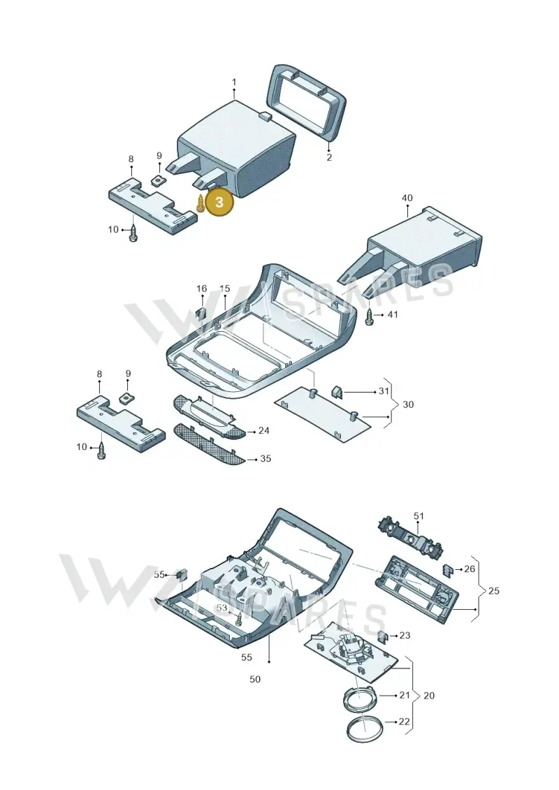 N90931401 — Volkswagen Caravelle (2015-2019) diagram 861867500, position 3