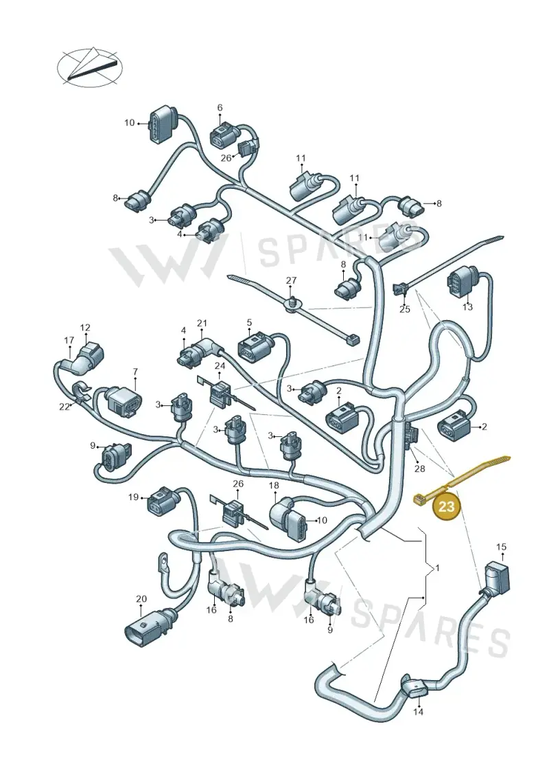 N90937702 — Volkswagen Taigo (2021-2024) diagram 746971150, position 23