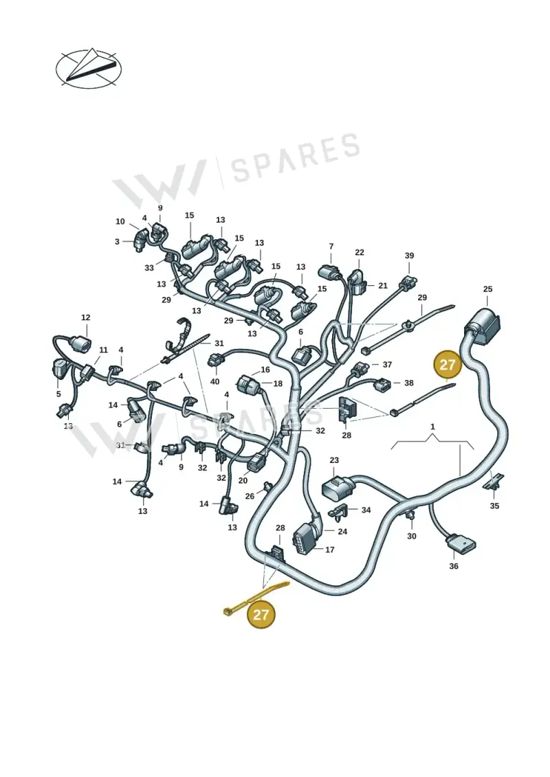 N90937702 — Volkswagen Multivan (2021-) diagram 7t0971200, position 27