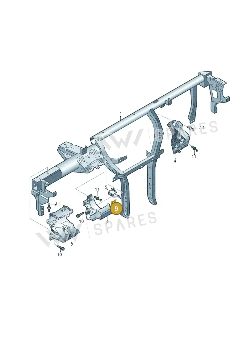 N90944603 — Volkswagen Golf 2.0 (2016-2020) diagram 781857050, position 9