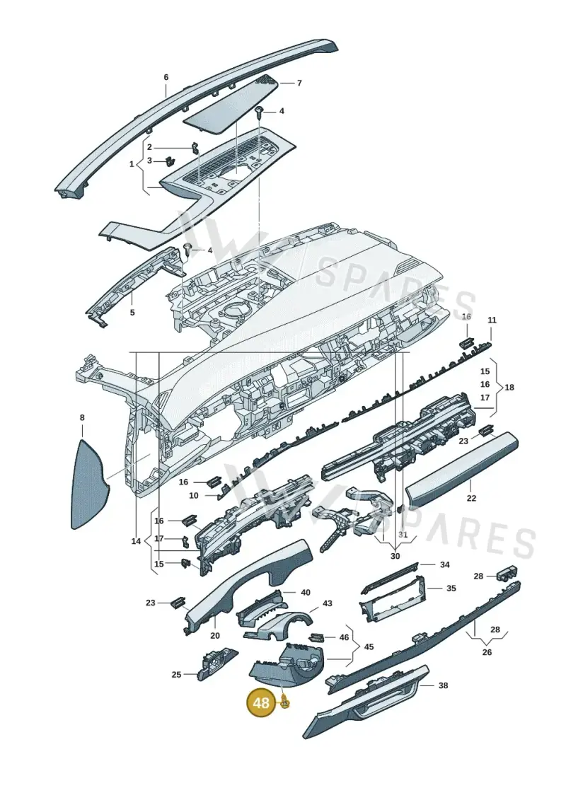 N90944604 — Volkswagen ID.7 Limousine Pro (2023-) diagram 14b857100, position 48