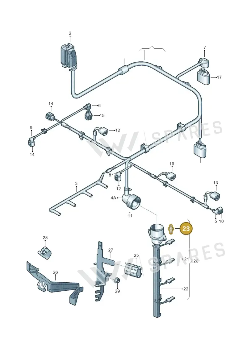 N90946402 — Volkswagen Golf/Rabbit            08> (2007-) diagram 420971080, position 23