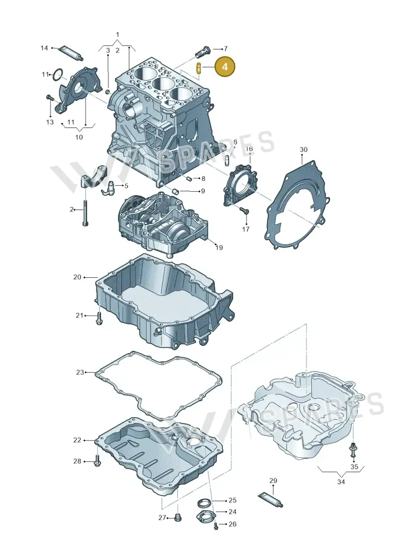 N90956103 — SEAT Ibiza (2015-) diagram 773103260, position 4