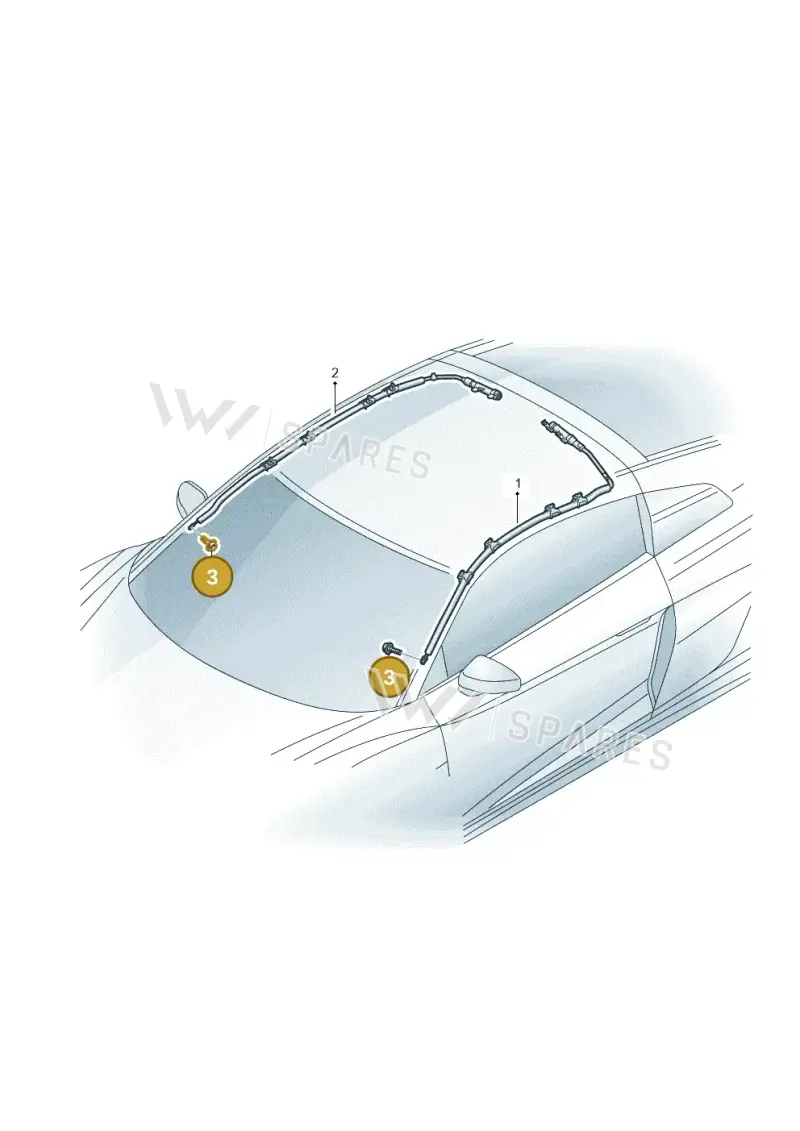 N90957802 — Audi R8 Spyder (2015-2024) diagram 872880300, position 3