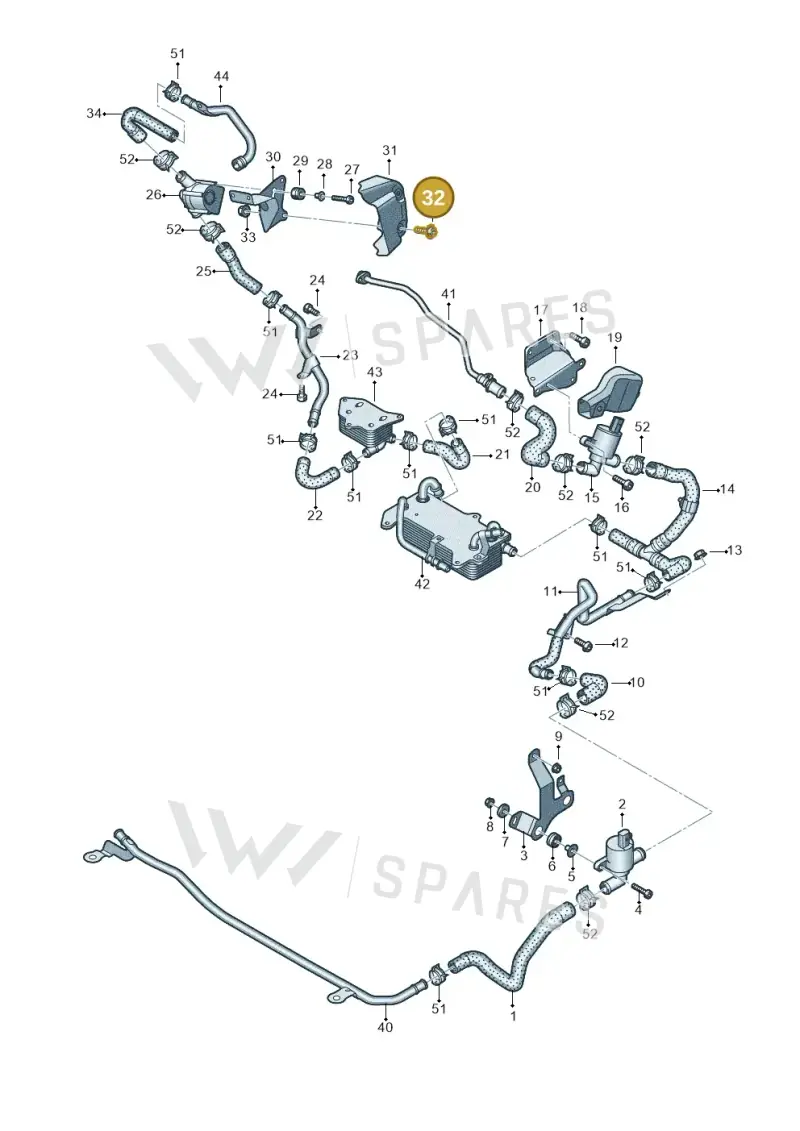 N90958903 — Audi Q8 (2018-2025) diagram 429121106, position 32