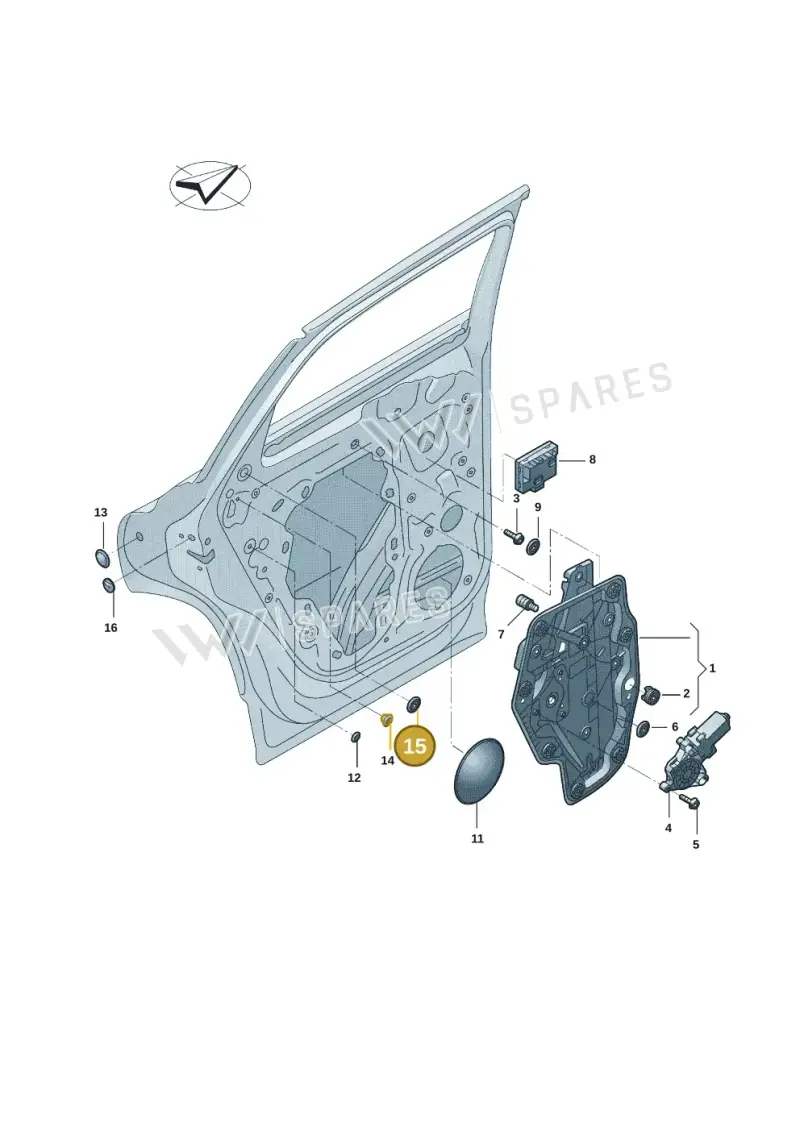 N90958903 — Audi Q5 e-tron (2021-) diagram 89d839060, position 15