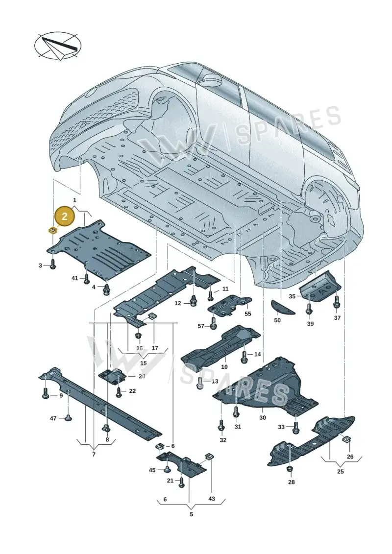 N90959101 — Volkswagen ID.Buzz (2022-) diagram 15a825000, position 2