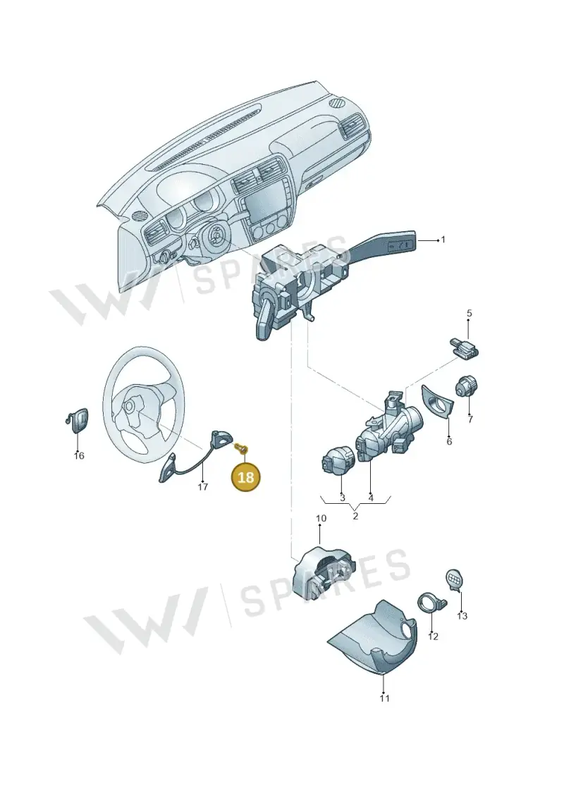 N90968002 — Volkswagen Jetta 2.0 (2015-2015) diagram 789953600, position 18