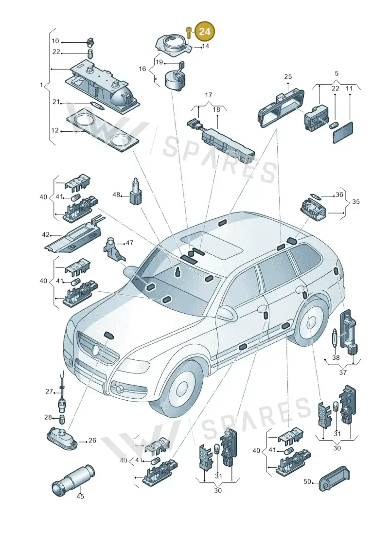 N90968302 — Volkswagen Touareg                08> (2007-) diagram 274947000, position 24