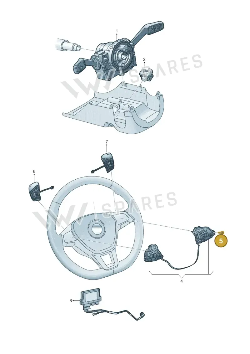N90968302 — Volkswagen Touareg (2017-2025) diagram 439953050, position 5