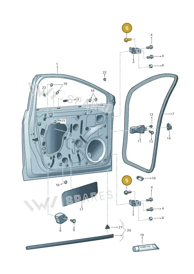 N90968602 — SEAT Leon ST (2016-2020) diagram 754831000, position 5