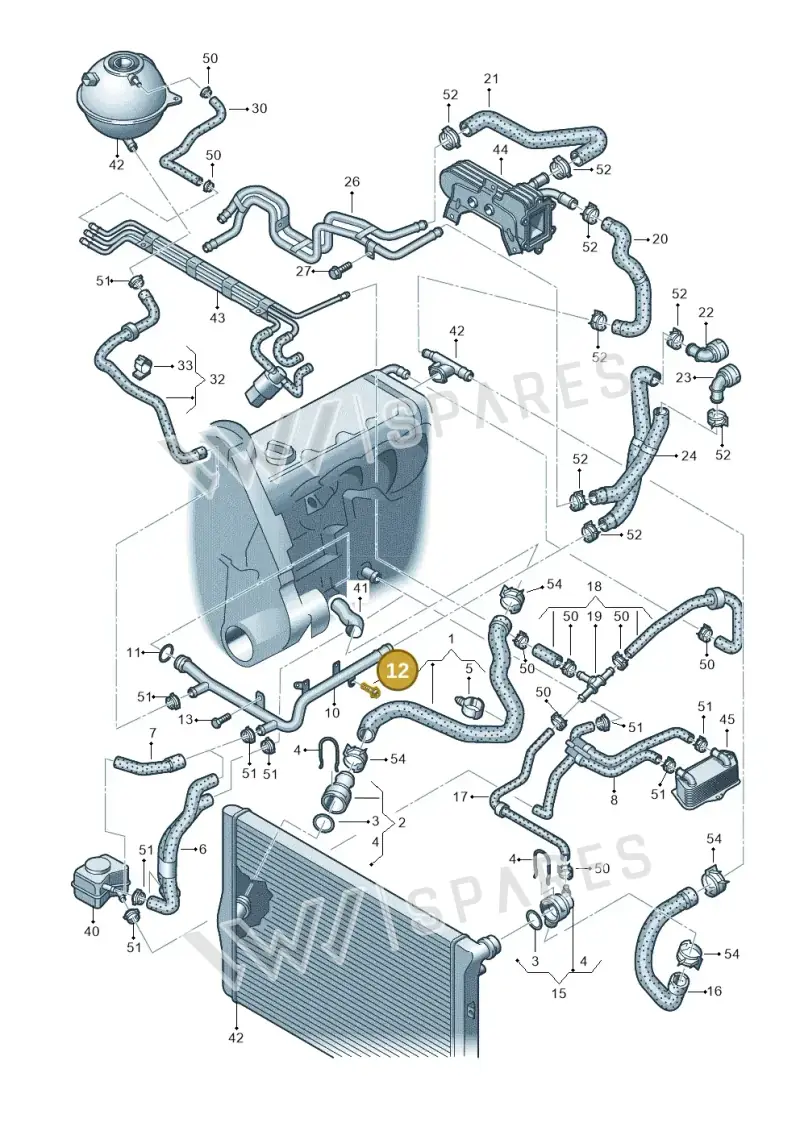 N90972005 — Volkswagen GOLF VARIANT           07> (2007-) diagram 460121420, position 12