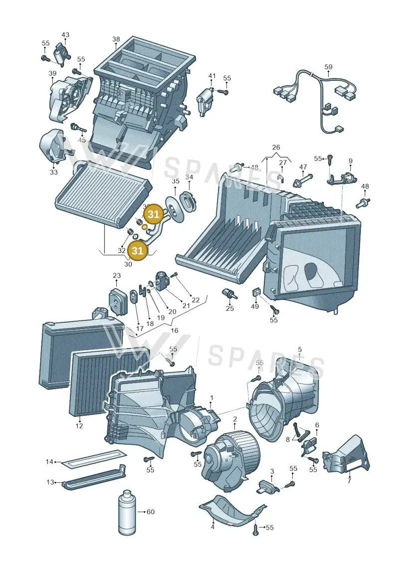 N90973201 — Volkswagen California Camper (2015-2019) diagram 861820100, position 31
